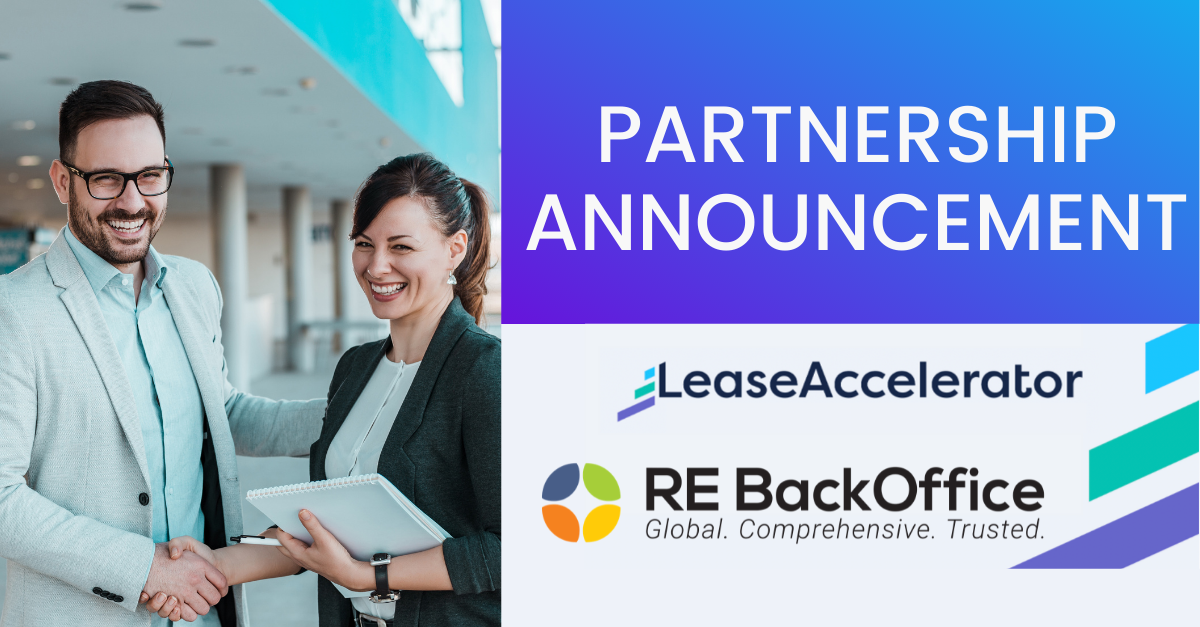 LeaseAccelerator and RE BackOffice Announce Partnership